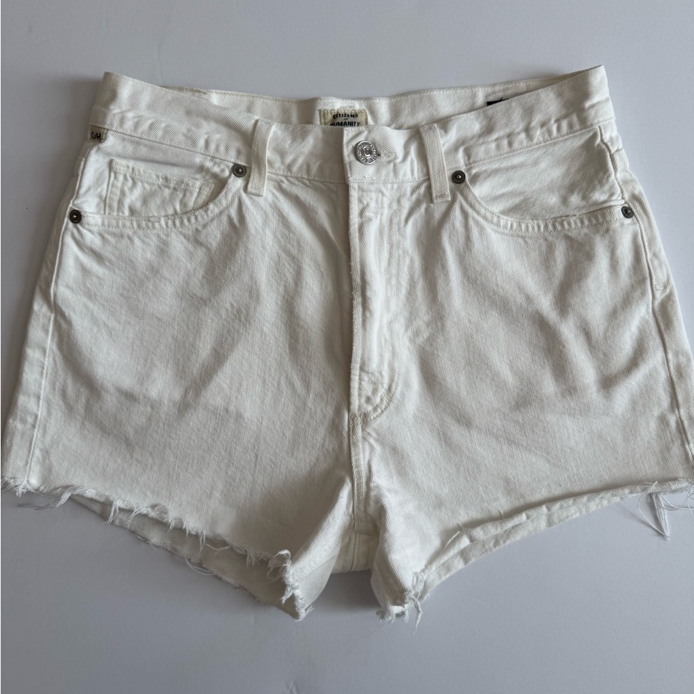 Citizens Of Humanity Kristen White Jean Short Premium Vintage